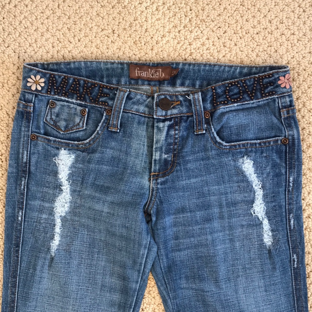 Rare Frankie B “Make Love Not War” Jeans
